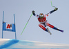 Nils Allegre of France skiing during men super-g race of the Audi FIS Alpine skiing World cup in Kitzbuehel, Austria. Men super-g race of Audi FIS Alpine skiing World cup 2019-2020, was held on Streif in Kitzbuehel, Austria, on Friday, 24th of January 2020.
