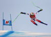 Nils Allegre of France skiing during men super-g race of the Audi FIS Alpine skiing World cup in Kitzbuehel, Austria. Men super-g race of Audi FIS Alpine skiing World cup 2019-2020, was held on Streif in Kitzbuehel, Austria, on Friday, 24th of January 2020.
