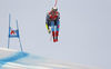 Alexander Koell of Sweden skiing during men super-g race of the Audi FIS Alpine skiing World cup in Kitzbuehel, Austria. Men super-g race of Audi FIS Alpine skiing World cup 2019-2020, was held on Streif in Kitzbuehel, Austria, on Friday, 24th of January 2020.
