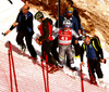 Stian Saugestad of Norway after his crash during men super-g race of the Audi FIS Alpine skiing World cup in Kitzbuehel, Austria. Men super-g race of Audi FIS Alpine skiing World cup 2019-2020, was held on Streif in Kitzbuehel, Austria, on Friday, 24th of January 2020.
