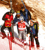 Stian Saugestad of Norway after his crash during men super-g race of the Audi FIS Alpine skiing World cup in Kitzbuehel, Austria. Men super-g race of Audi FIS Alpine skiing World cup 2019-2020, was held on Streif in Kitzbuehel, Austria, on Friday, 24th of January 2020.
