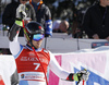 Fourth placed Mauro Caviezel of Switzerland reacts in finish of the men super-g race of the Audi FIS Alpine skiing World cup in Kitzbuehel, Austria. Men super-g race of Audi FIS Alpine skiing World cup 2019-2020, was held on Streif in Kitzbuehel, Austria, on Friday, 24th of January 2020.
