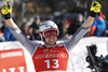 Second placed Aleksander Aamodt Kilde of Norway reacts in finish of the men super-g race of the Audi FIS Alpine skiing World cup in Kitzbuehel, Austria. Men super-g race of Audi FIS Alpine skiing World cup 2019-2020, was held on Streif in Kitzbuehel, Austria, on Friday, 24th of January 2020.
