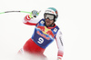 Second placed Vincent Kriechmayr of Austria reacts in finish of the men downhill race of the Audi FIS Alpine skiing World cup in Kitzbuehel, Austria. Men downhill race of Audi FIS Alpine skiing World cup 2019-2020, was held on Streif in Kitzbuehel, Austria, on Saturday, 25th of January 2020.
