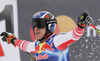 Winner Matthias Mayer of Austria reacts in finish of the men downhill race of the Audi FIS Alpine skiing World cup in Kitzbuehel, Austria. Men downhill race of Audi FIS Alpine skiing World cup 2019-2020, was held on Streif in Kitzbuehel, Austria, on Saturday, 25th of January 2020.
