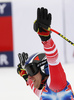 Winner Matthias Mayer of Austria reacts in finish of the men downhill race of the Audi FIS Alpine skiing World cup in Kitzbuehel, Austria. Men downhill race of Audi FIS Alpine skiing World cup 2019-2020, was held on Streif in Kitzbuehel, Austria, on Saturday, 25th of January 2020.
