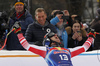 Winner Matthias Mayer of Austria reacts in finish of the men downhill race of the Audi FIS Alpine skiing World cup in Kitzbuehel, Austria. Men downhill race of Audi FIS Alpine skiing World cup 2019-2020, was held on Streif in Kitzbuehel, Austria, on Saturday, 25th of January 2020.
