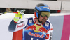 Fifth placed Maxence Muzaton of France reacts in finish of the men downhill race of the Audi FIS Alpine skiing World cup in Kitzbuehel, Austria. Men downhill race of Audi FIS Alpine skiing World cup 2019-2020, was held on Streif in Kitzbuehel, Austria, on Saturday, 25th of January 2020.
