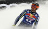 Alexander Koell of Sweden reacts in finish of the men downhill race of the Audi FIS Alpine skiing World cup in Kitzbuehel, Austria. Men downhill race of Audi FIS Alpine skiing World cup 2019-2020, was held on Streif in Kitzbuehel, Austria, on Saturday, 25th of January 2020.
