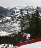 Romed Baumann of Germany skiing during men downhill race of the Audi FIS Alpine skiing World cup in Kitzbuehel, Austria. Men downhill race of Audi FIS Alpine skiing World cup 2019-2020, was held on Streif in Kitzbuehel, Austria, on Saturday, 25th of January 2020.

