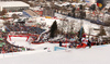 Erik Read of Canada skiing during first run of the men slalom race of the Audi FIS Alpine skiing World cup in Kitzbuehel, Austria. Men slalom race of Audi FIS Alpine skiing World cup 2019-2020, was held on Ganslernhang in Kitzbuehel, Austria, on Sunday, 26th of January 2020.
