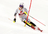 Lucas Braathen of Norway skiing during first run of the men slalom race of the Audi FIS Alpine skiing World cup in Kitzbuehel, Austria. Men slalom race of Audi FIS Alpine skiing World cup 2019-2020, was held on Ganslernhang in Kitzbuehel, Austria, on Sunday, 26th of January 2020.
