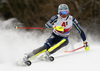 Andre Myhrer of Sweden skiing during first run of the men slalom race of the Audi FIS Alpine skiing World cup in Kitzbuehel, Austria. Men slalom race of Audi FIS Alpine skiing World cup 2019-2020, was held on Ganslernhang in Kitzbuehel, Austria, on Sunday, 26th of January 2020.
