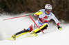 Daniel Yule of Switzerland skiing during first run of the men slalom race of the Audi FIS Alpine skiing World cup in Kitzbuehel, Austria. Men slalom race of Audi FIS Alpine skiing World cup 2019-2020, was held on Ganslernhang in Kitzbuehel, Austria, on Sunday, 26th of January 2020.
