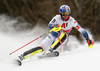 Alexis Pinturault of France skiing during first run of the men slalom race of the Audi FIS Alpine skiing World cup in Kitzbuehel, Austria. Men slalom race of Audi FIS Alpine skiing World cup 2019-2020, was held on Ganslernhang in Kitzbuehel, Austria, on Sunday, 26th of January 2020.
