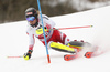 Manuel Feller of Austria skiing during first run of the men slalom race of the Audi FIS Alpine skiing World cup in Kitzbuehel, Austria. Men slalom race of Audi FIS Alpine skiing World cup 2019-2020, was held on Ganslernhang in Kitzbuehel, Austria, on Sunday, 26th of January 2020.
