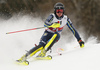 Kristoffer Jakobsen of Sweden skiing during first run of the men slalom race of the Audi FIS Alpine skiing World cup in Kitzbuehel, Austria. Men slalom race of Audi FIS Alpine skiing World cup 2019-2020, was held on Ganslernhang in Kitzbuehel, Austria, on Sunday, 26th of January 2020.
