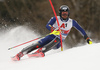 Simon Maurberger of Italy skiing during first run of the men slalom race of the Audi FIS Alpine skiing World cup in Kitzbuehel, Austria. Men slalom race of Audi FIS Alpine skiing World cup 2019-2020, was held on Ganslernhang in Kitzbuehel, Austria, on Sunday, 26th of January 2020.
