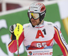 Sebastian Holzmann of Germany reacts in finish of the second run of the men slalom race of the Audi FIS Alpine skiing World cup in Kitzbuehel, Austria. Men slalom race of Audi FIS Alpine skiing World cup 2019-2020, was held on Ganslernhang in Kitzbuehel, Austria, on Sunday, 26th of January 2020.
