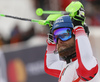 Marco Schwarz of Austria reacts in finish of the second run of the men slalom race of the Audi FIS Alpine skiing World cup in Kitzbuehel, Austria. Men slalom race of Audi FIS Alpine skiing World cup 2019-2020, was held on Ganslernhang in Kitzbuehel, Austria, on Sunday, 26th of January 2020.
