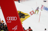 Winner Daniel Yule of Switzerland skiing in the second run of the men slalom race of the Audi FIS Alpine skiing World cup in Kitzbuehel, Austria. Men slalom race of Audi FIS Alpine skiing World cup 2019-2020, was held on Ganslernhang in Kitzbuehel, Austria, on Sunday, 26th of January 2020.
