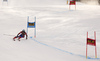 Adriana Jelinkova of Netherlands skiing during first run of the women giant slalom race of the Audi FIS Alpine skiing World cup in Kranjska Gora, Slovenia. Women Golden Fox trophy giant slalom race of Audi FIS Alpine skiing World cup 2019-2020, was transferred from Maribor to Kranjska Gora, Slovenia, and was on Saturday, 15th of February 2020.
