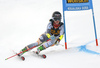 Mina Fuerst Holtmann of Norway skiing during first run of the women giant slalom race of the Audi FIS Alpine skiing World cup in Kranjska Gora, Slovenia. Women Golden Fox trophy giant slalom race of Audi FIS Alpine skiing World cup 2019-2020, was transferred from Maribor to Kranjska Gora, Slovenia, and was on Saturday, 15th of February 2020.
