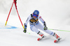 Petra Vlhova of Slovakia skiing during first run of the women giant slalom race of the Audi FIS Alpine skiing World cup in Kranjska Gora, Slovenia. Women Golden Fox trophy giant slalom race of Audi FIS Alpine skiing World cup 2019-2020, was transferred from Maribor to Kranjska Gora, Slovenia, and was on Saturday, 15th of February 2020.
