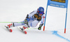 Petra Vlhova of Slovakia skiing during first run of the women giant slalom race of the Audi FIS Alpine skiing World cup in Kranjska Gora, Slovenia. Women Golden Fox trophy giant slalom race of Audi FIS Alpine skiing World cup 2019-2020, was transferred from Maribor to Kranjska Gora, Slovenia, and was on Saturday, 15th of February 2020.
