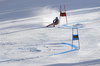 Tessa Worley of France skiing in the second run of the women giant slalom race of the Audi FIS Alpine skiing World cup in Kranjska Gora, Slovenia. Women Golden Fox trophy giant slalom race of Audi FIS Alpine skiing World cup 2019-2020, was transferred from Maribor to Kranjska Gora, Slovenia, and was on Saturday, 15th of February 2020.
