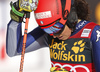 Federica Brignone of Italy reacts in finish of the second run of the women giant slalom race of the Audi FIS Alpine skiing World cup in Kranjska Gora, Slovenia. Women Golden Fox trophy giant slalom race of Audi FIS Alpine skiing World cup 2019-2020, was transferred from Maribor to Kranjska Gora, Slovenia, and was on Saturday, 15th of February 2020.
