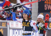 Second placed Petra Vlhova of Slovakia celebrating after the women giant slalom race of the Audi FIS Alpine skiing World cup in Kranjska Gora, Slovenia. Women Golden Fox trophy giant slalom race of Audi FIS Alpine skiing World cup 2019-2020, was transferred from Maribor to Kranjska Gora, Slovenia, and was on Saturday, 15th of February 2020.
