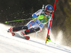 Petra Vlhova of Slovakia skiing during first run of the women slalom race of the Audi FIS Alpine skiing World cup in Kranjska Gora, Slovenia. Women Golden Fox trophy slalom race of Audi FIS Alpine skiing World cup 2019-2020, was transferred from Maribor to Kranjska Gora, Slovenia, and was held on Sunday, 16th of February 2020.
