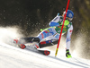 Petra Vlhova of Slovakia skiing during first run of the women slalom race of the Audi FIS Alpine skiing World cup in Kranjska Gora, Slovenia. Women Golden Fox trophy slalom race of Audi FIS Alpine skiing World cup 2019-2020, was transferred from Maribor to Kranjska Gora, Slovenia, and was held on Sunday, 16th of February 2020.
