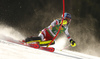 Chiara Mair of Austria skiing during first run of the women slalom race of the Audi FIS Alpine skiing World cup in Kranjska Gora, Slovenia. Women Golden Fox trophy slalom race of Audi FIS Alpine skiing World cup 2019-2020, was transferred from Maribor to Kranjska Gora, Slovenia, and was held on Sunday, 16th of February 2020.
