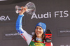 Winner Petra Vlhova of Slovakia celebrates her medal won in the women slalom race of the Audi FIS Alpine skiing World cup in Kranjska Gora, Slovenia. Women Golden Fox trophy slalom race of Audi FIS Alpine skiing World cup 2019-2020, was transferred from Maribor to Kranjska Gora, Slovenia, and was held on Sunday, 16th of February 2020.
