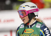 Magdalena Fjaellstroem of Sweden reacts in finish of the second run of the women slalom race of the Audi FIS Alpine skiing World cup in Kranjska Gora, Slovenia. Women Golden Fox trophy slalom race of Audi FIS Alpine skiing World cup 2019-2020, was transferred from Maribor to Kranjska Gora, Slovenia, and was held on Sunday, 16th of February 2020.
