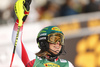 Fifth placed Katharina Liensberger of Austria reacts in finish of the second run of the women slalom race of the Audi FIS Alpine skiing World cup in Kranjska Gora, Slovenia. Women Golden Fox trophy slalom race of Audi FIS Alpine skiing World cup 2019-2020, was transferred from Maribor to Kranjska Gora, Slovenia, and was held on Sunday, 16th of February 2020.
