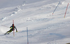 Emelie Wikstroem of Sweden skiing in the second run of the women slalom race of the Audi FIS Alpine skiing World cup in Kranjska Gora, Slovenia. Women Golden Fox trophy slalom race of Audi FIS Alpine skiing World cup 2019-2020, was transferred from Maribor to Kranjska Gora, Slovenia, and was held on Sunday, 16th of February 2020.
