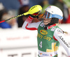 Third placed Katharina Truppe of Austria reacts in finish of the second run of the women slalom race of the Audi FIS Alpine skiing World cup in Kranjska Gora, Slovenia. Women Golden Fox trophy slalom race of Audi FIS Alpine skiing World cup 2019-2020, was transferred from Maribor to Kranjska Gora, Slovenia, and was held on Sunday, 16th of February 2020.
