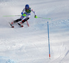 Winner Petra Vlhova of Slovakia skiing in the second run of the women slalom race of the Audi FIS Alpine skiing World cup in Kranjska Gora, Slovenia. Women Golden Fox trophy slalom race of Audi FIS Alpine skiing World cup 2019-2020, was transferred from Maribor to Kranjska Gora, Slovenia, and was held on Sunday, 16th of February 2020.
