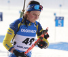 Johanna Skottheim of Sweden during zeroing before start of the Women Sprint race of BMW IBU Biathlon World cup in Pokljuka, Slovenia. Women Sprint race of BMW IBU Biathlon World cup was held in Pokljuka, Slovenia, on Thursday 5th of January 2023.