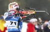 Venla Lehtonen of Finland during zeroing before start of the Women Sprint race of BMW IBU Biathlon World cup in Pokljuka, Slovenia. Women Sprint race of BMW IBU Biathlon World cup was held in Pokljuka, Slovenia, on Thursday 5th of January 2023.