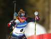 Ingrid Landmark Tandrevold of Norway competing during Women Sprint race of BMW IBU Biathlon World cup in Pokljuka, Slovenia. Women Sprint race of BMW IBU Biathlon World cup was held in Pokljuka, Slovenia, on Thursday 5th of January 2023.