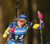 Elvira Oeberg of Sweden competing during Women Sprint race of BMW IBU Biathlon World cup in Pokljuka, Slovenia. Women Sprint race of BMW IBU Biathlon World cup was held in Pokljuka, Slovenia, on Thursday 5th of January 2023.