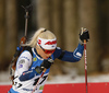 Mari Eder of Finland competing during Women Sprint race of BMW IBU Biathlon World cup in Pokljuka, Slovenia. Women Sprint race of BMW IBU Biathlon World cup was held in Pokljuka, Slovenia, on Thursday 5th of January 2023.