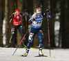 Suvi Minkkinen of Finland competing during Women Sprint race of BMW IBU Biathlon World cup in Pokljuka, Slovenia. Women Sprint race of BMW IBU Biathlon World cup was held in Pokljuka, Slovenia, on Thursday 5th of January 2023.