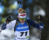 Venla Lehtonen of Finland competing during Women Sprint race of BMW IBU Biathlon World cup in Pokljuka, Slovenia. Women Sprint race of BMW IBU Biathlon World cup was held in Pokljuka, Slovenia, on Thursday 5th of January 2023.