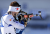 Olli Hiidensalo of Finland during zeroing before start of the Men Sprint race of BMW IBU Biathlon World cup in Pokljuka, Slovenia. Men Sprint race of BMW IBU Biathlon World cup was held in Pokljuka, Slovenia, on Friday 6th of January 2023.