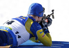 Sebastian Samuelsson of Sweden during zeroing before start of the Men Sprint race of BMW IBU Biathlon World cup in Pokljuka, Slovenia. Men Sprint race of BMW IBU Biathlon World cup was held in Pokljuka, Slovenia, on Friday 6th of January 2023.